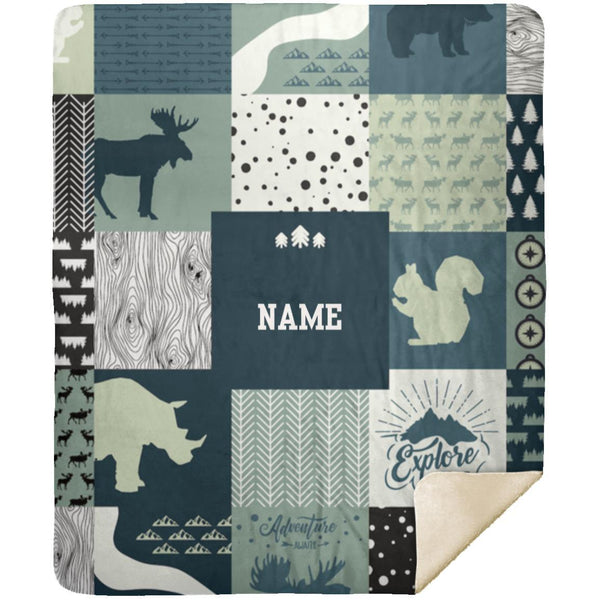 Personalized Baby Blanket, Customized Baby Blanket, Adventure Blanket With Name, Gift For Newborn, Gift For Son, Gift For Daughter