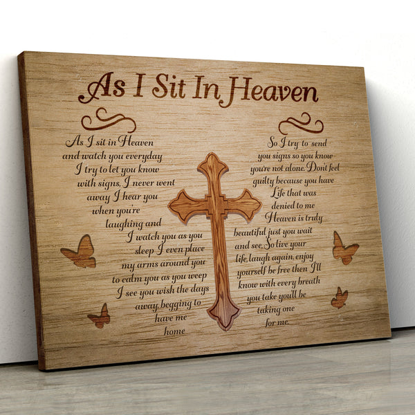 As I Sit in Heaven - Heaven Landscape Canvas Print, Wall Art
