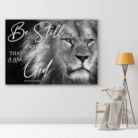 Be Still And Know That I Am God - Jesus Landscape Canvas Print - Wall Art