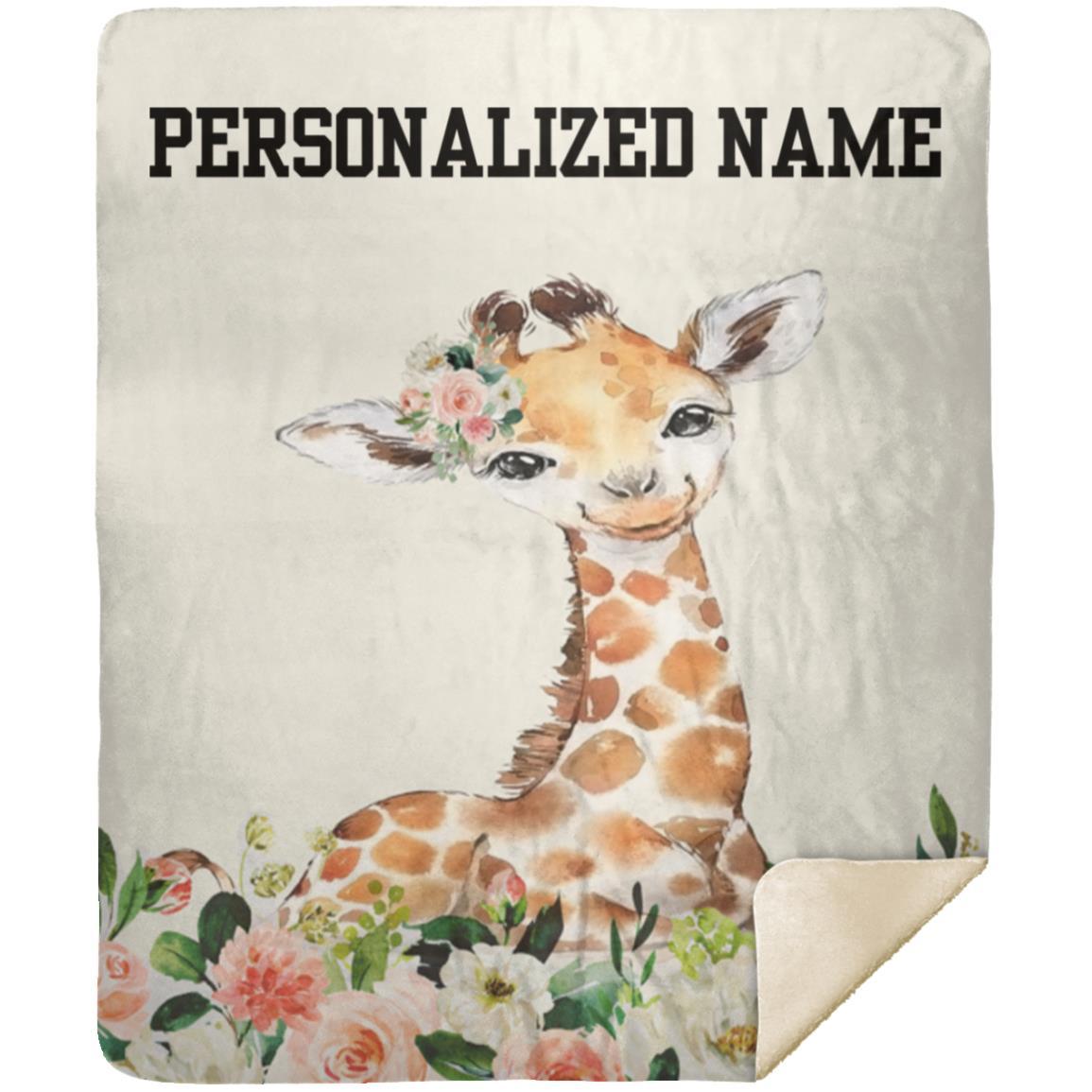 Personalized Deer Blankets, Custom Baby Blanket With Name CustomUni