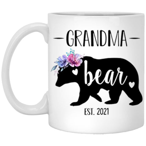 Grammy Bear Est. 2021, Mug For Mother, Grandmother