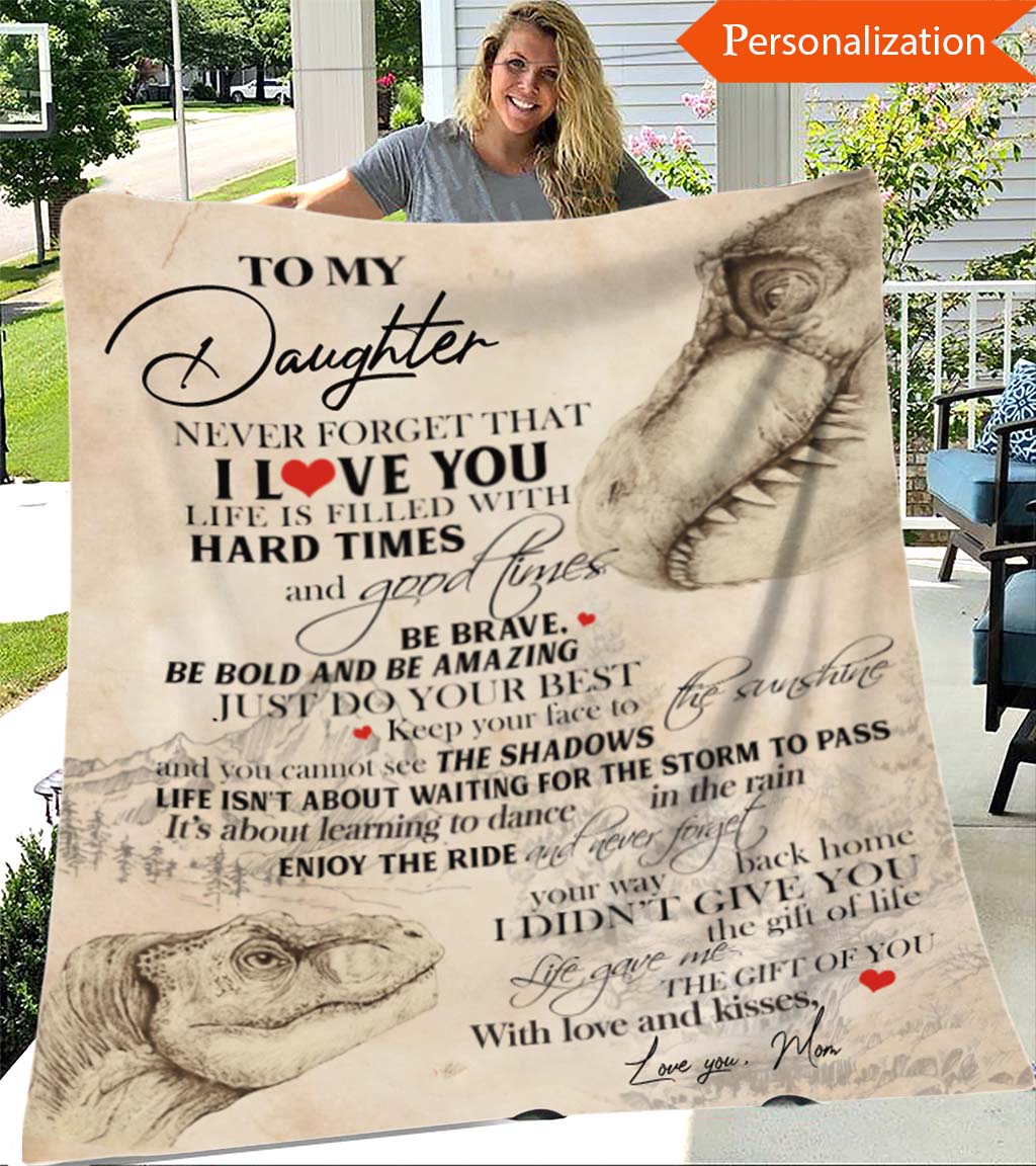 Personalized To My Mom Blanket From Daughter Son Never Forget That