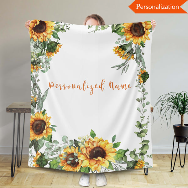 Personalized Blanket With Name, Customized Baby Blanket, Gift For Daughter, Blanket For Girl