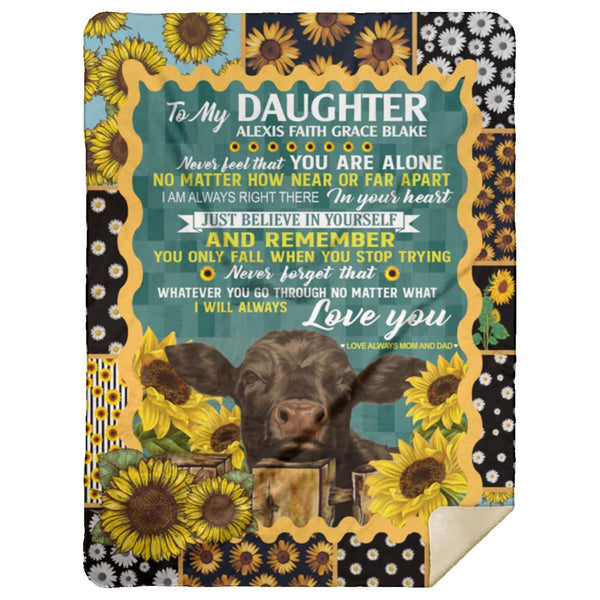 Blanket For Daughter, I Love You Gift For Daughter Blanket From Parents, Gift For Daughter