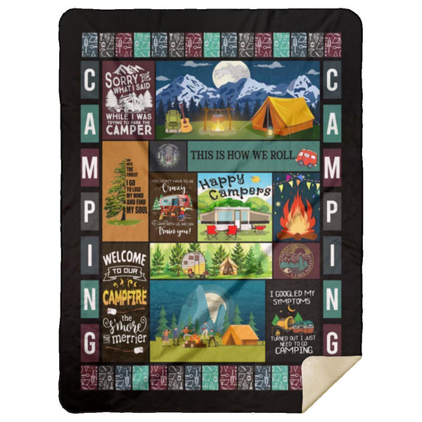 Camping Blanket, Blanket For Camper, Family Camping, Gift Idea For Family, Gift For Friends, Beautiful Blanket Gift