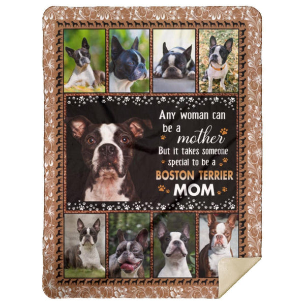 Blanket For Dog Lovers, Boston Terrier Dog Mom, Gift For Mom, Gift For Dauther, Birthday Gift