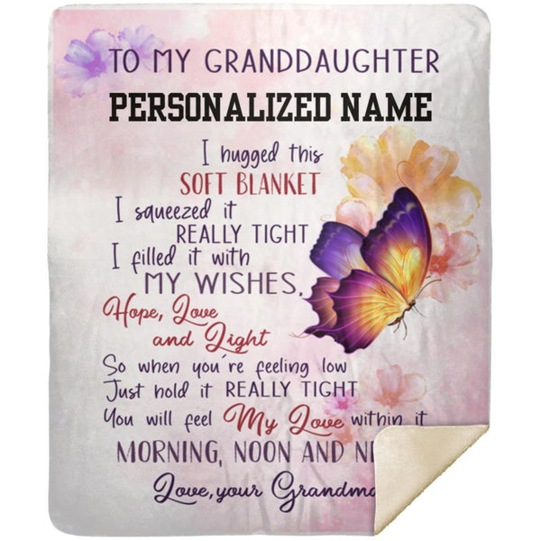 Personalized Blanket For Daughter, Blanket Gift From Grandma, Custom Blanket With Name