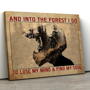 And Into The Forest I Go I Lose My Mind & Find My Soul - CustomUni Landscape Canvas Print - Wall Art