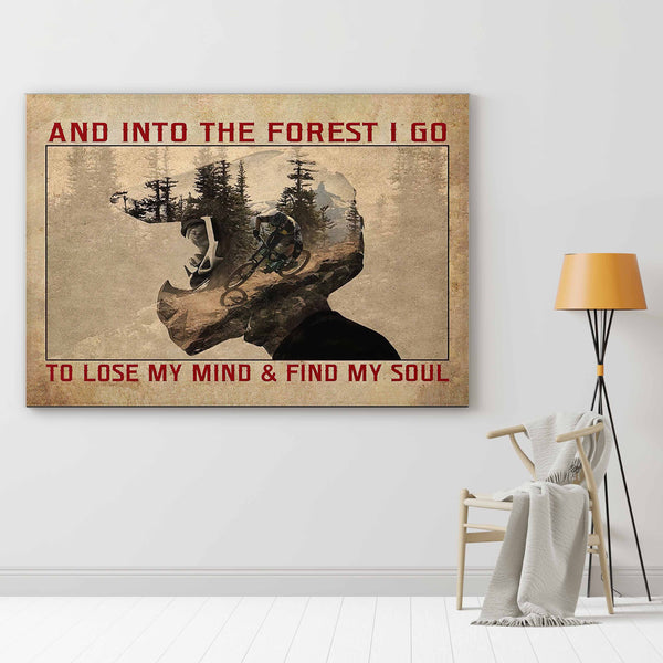 And Into The Forest I Go I Lose My Mind & Find My Soul - CustomUni Landscape Canvas Print - Wall Art