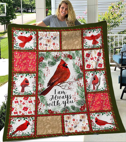Cardinal - Blanket For Her, Blanket For Wife, Blanket Gift From Husband, Bird Blanket, Birthday Gift