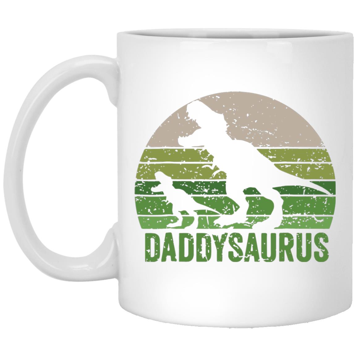 Daddysaurus, Father's Day gift, Gift for Daddy, 11oz 15oz white mug