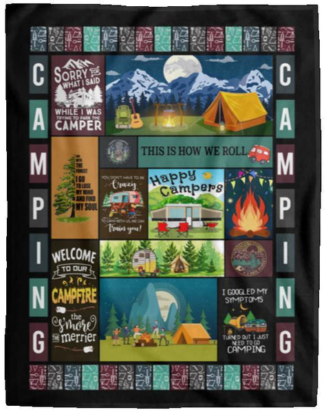 Camping Blanket, Blanket For Camper, Family Camping, Gift Idea For Family, Gift For Friends, Beautiful Blanket Gift