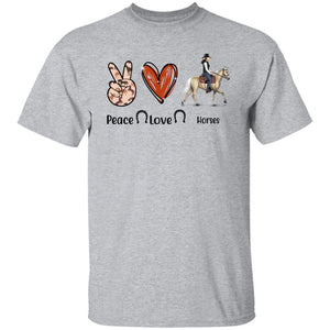 Peace Love Horses Shirts CustomUni