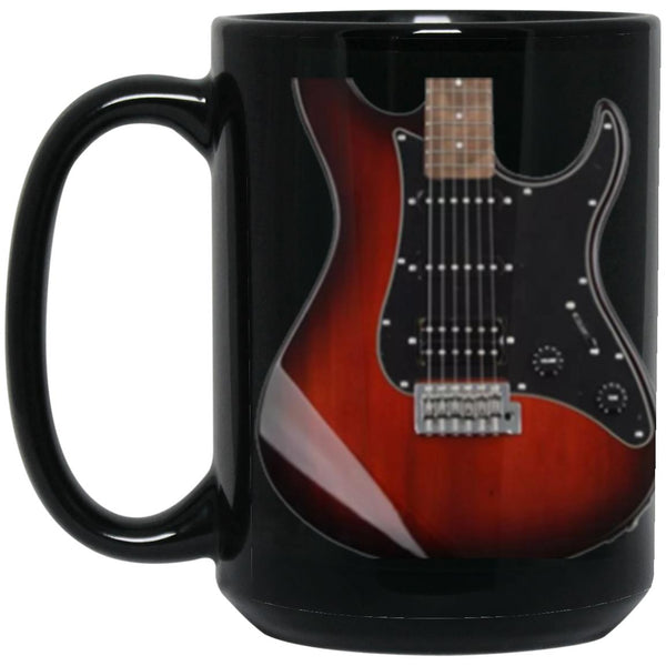 Acoustic Guitar Mug, Mahogany Guitar Mug, Gift For Guitar Lover, Bass Player Mug, Novelty Gift