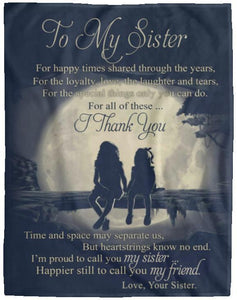 Blanket Gift For Sister, Blanket For Girls, Siblings Blanket, Birth Day Gift, Beautiful Blanket Gift