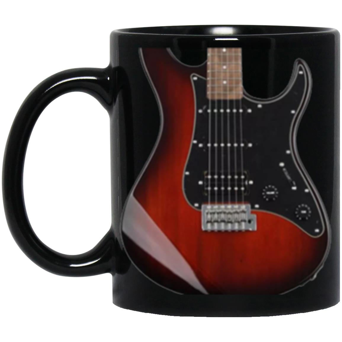 Acoustic Guitar Mug, Mahogany Guitar Mug, Gift For Guitar Lover, Bass Player Mug, Novelty Gift