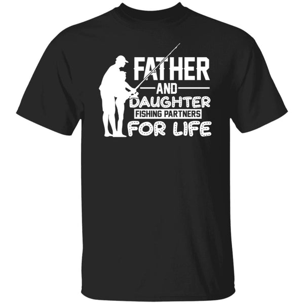 Father and daughter fishing partners shirt