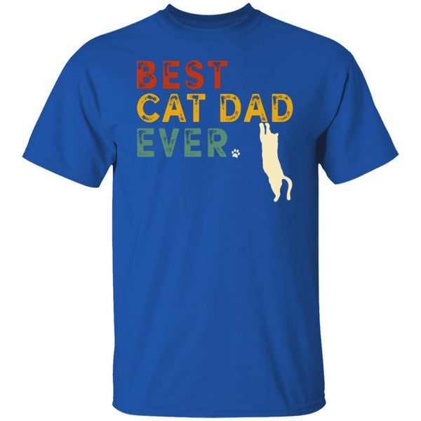 Best Cat Dad Ever Funny Retro Vintage Daddy Cat Lover Gift Classic TShirt