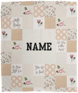 Personalized Blanket With Name, Custom Blanket Gift For Girls, Gift For Daughter, Baby Blanket Gift