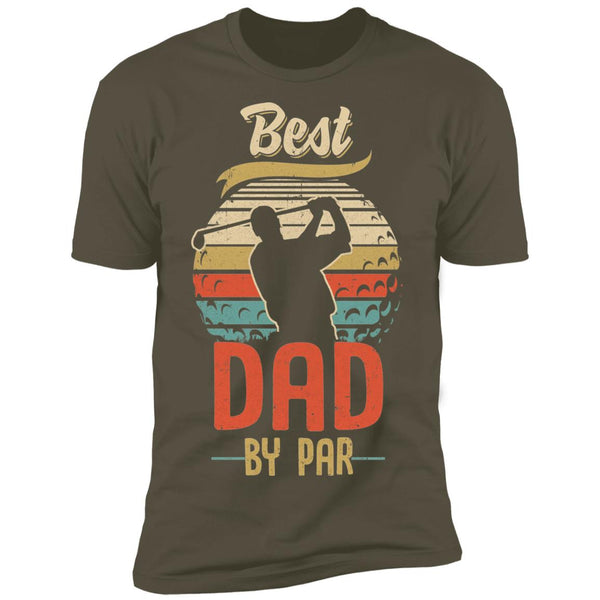 Best Dad By Par Fathers Day Funny Golf Gift