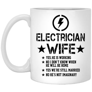 Electrician Wife Mug For Wife - CustomUni Mug