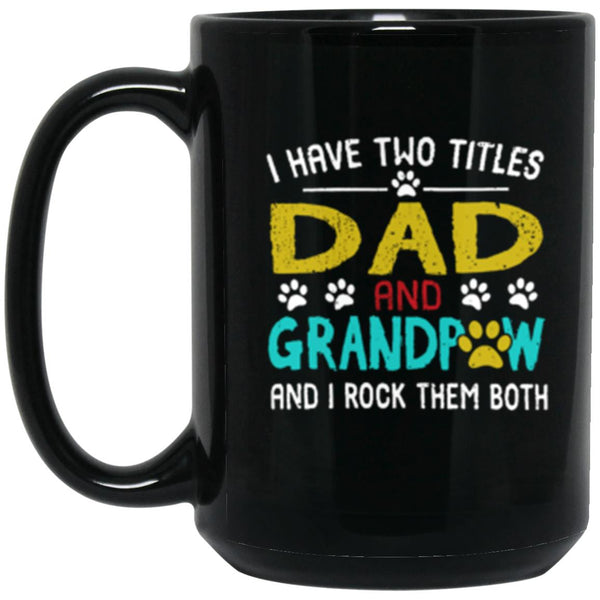 Gift For Dad - Gift For Grandpa - Birthday Gift Coffee Mug - Dog Cat Mug - CustomUni