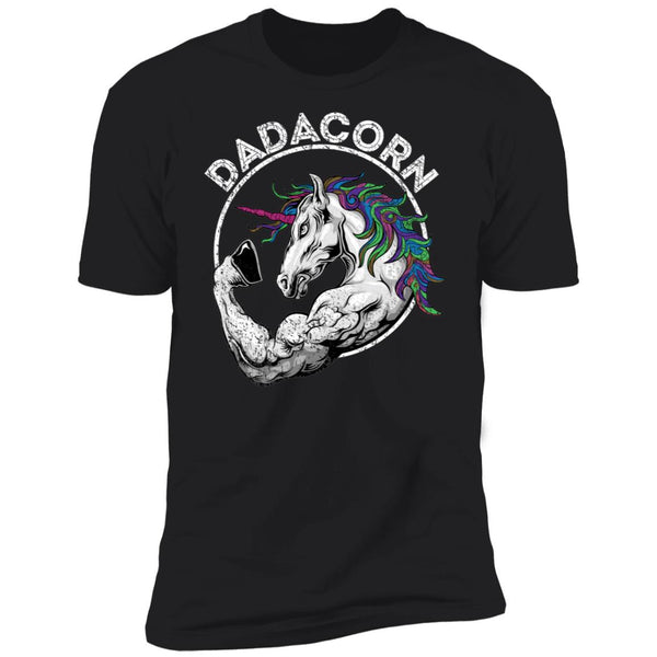 Dadacorn Unicorn Muscle Dad Fathers Shirt