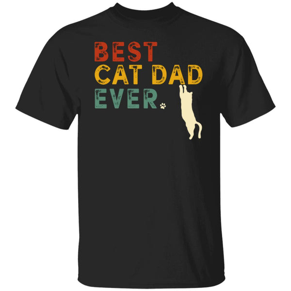 Best Cat Dad Ever Funny Retro Vintage Daddy Cat Lover Gift Classic TShirt