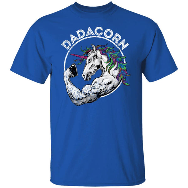 Dadacorn Unicorn Muscle Dad Fathers Shirt