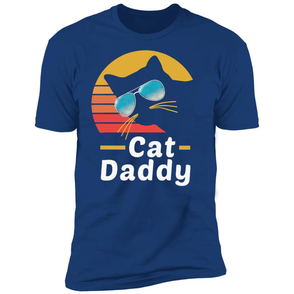 Cat Daddy Funny Cat Sunglasses Distressed  Vintage Shirt