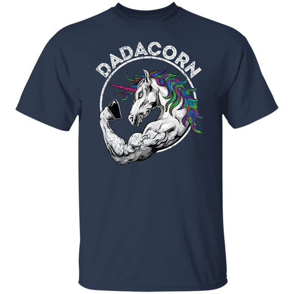 Dadacorn Unicorn Muscle Dad Fathers Shirt