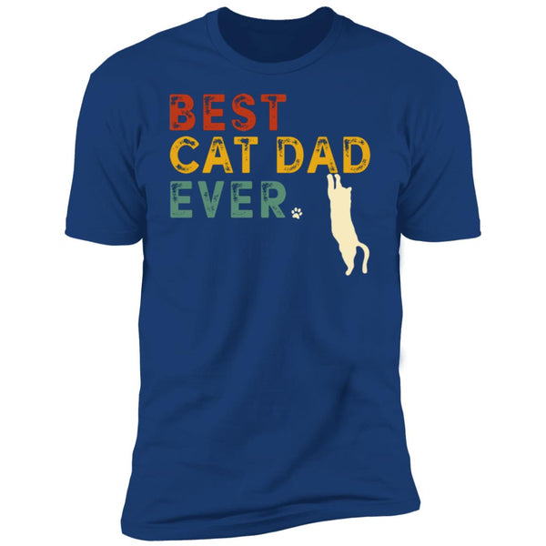 Best Cat Dad Ever Funny Retro Vintage Daddy Cat Lover Gift Classic TShirt