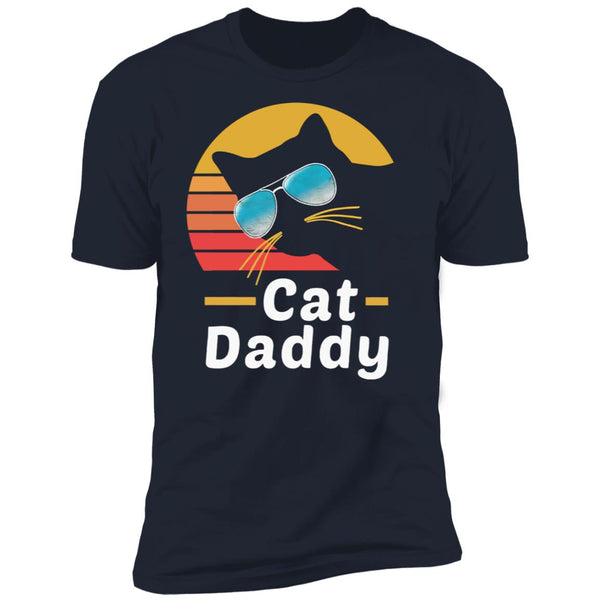 Cat Daddy Funny Cat Sunglasses Distressed  Vintage Shirt