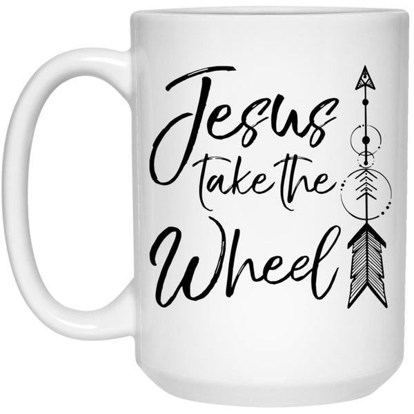 Jesus Take The Wheel - Jesus Coffee Mug Gift - CustomUni Mug