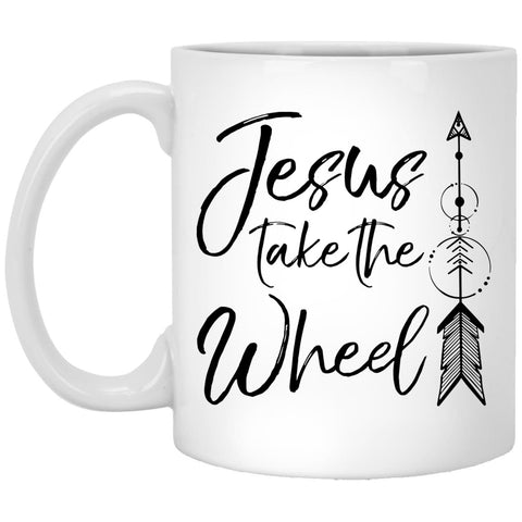 Jesus Take The Wheel - Jesus Coffee Mug Gift - CustomUni Mug