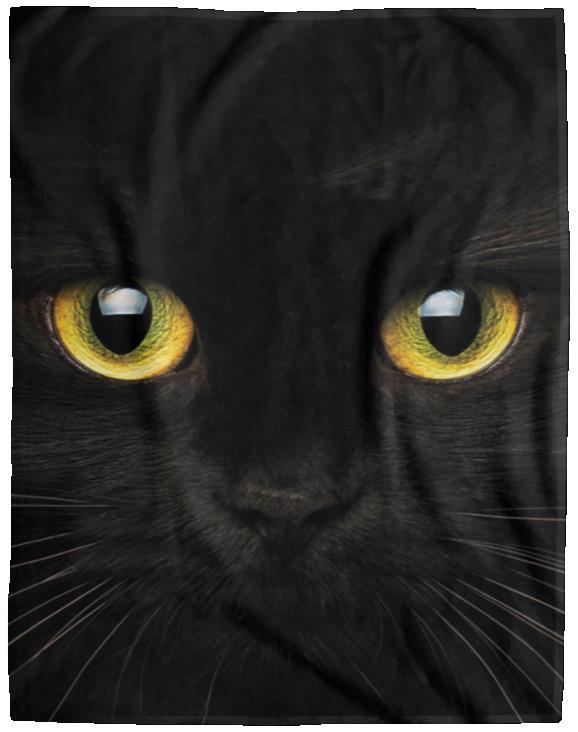 Black Cat Blanket, Blanket For Cat Lover, Cat Lover Blanket, Beautiful Blanket Gift