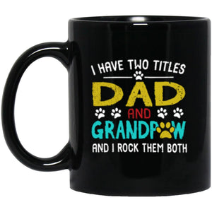 Gift For Dad - Gift For Grandpa - Birthday Gift Coffee Mug - Dog Cat Mug - CustomUni