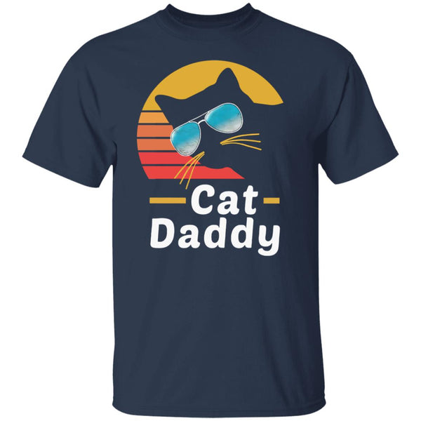 Cat Daddy Funny Cat Sunglasses Distressed  Vintage Shirt