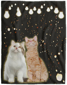 Blanket For Cat Lovers, Gift For Him, Gift For Her, Couple Blanket Gift