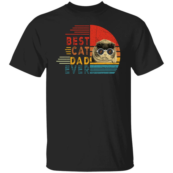 Best cat dad ever shirt, give for father, dad's gift