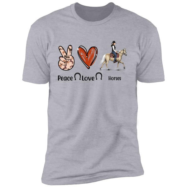 Peace Love Horses Shirts CustomUni