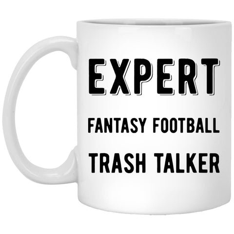 Expert Fantasy Footbal Trash Talker Coffee Mug - CustomUni Mug