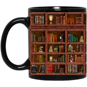 Book Shelf Mug, Library Coffee Mug, Gift For Library Teacher, Reader Mug, Book Lover Gift Idea, Gift For Her, Gift For Him