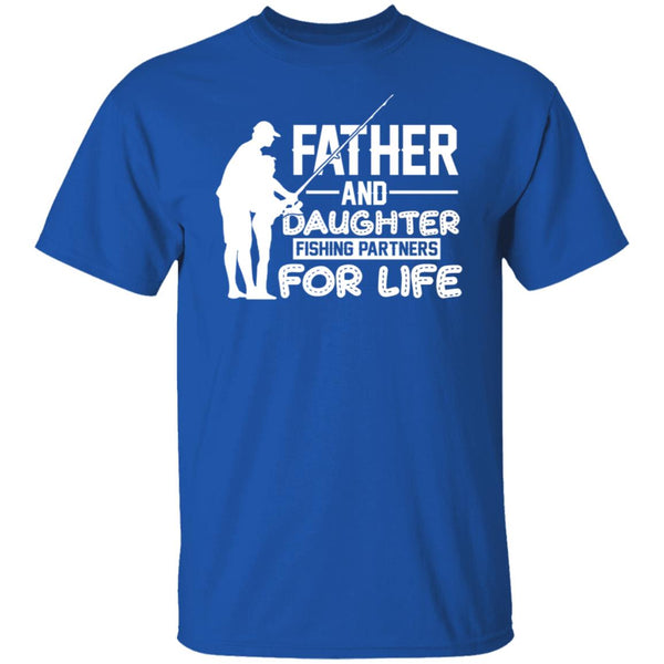 Father and daughter fishing partners shirt