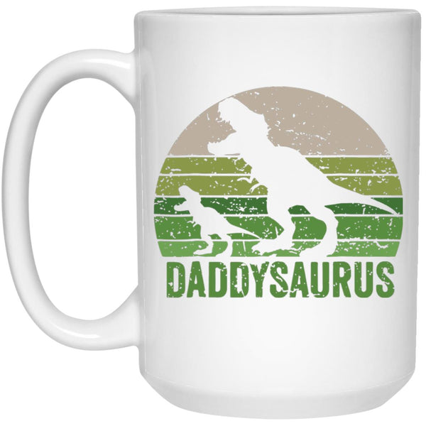 Daddysaurus, Father's Day gift, Gift for Daddy, 11oz 15oz white mug