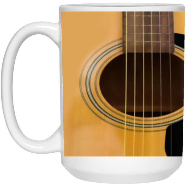 Guitar mug, gift for father, gift for mother, gift for guitar lover, 11oz 15oz white mug