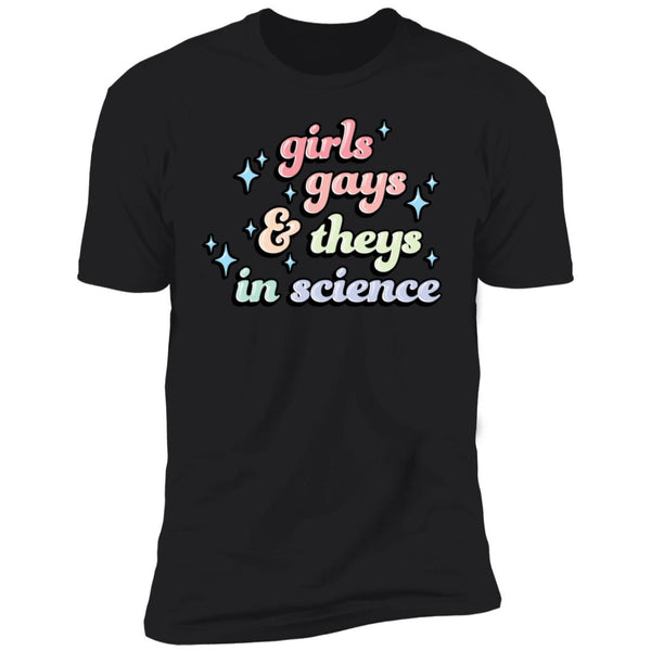 Girls Gays And Theys In Science Ringer Shirts