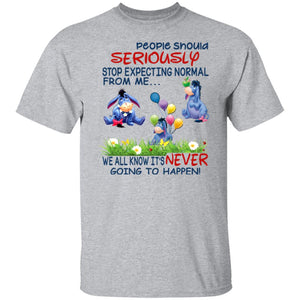 People Should Seriously Stop Expecting Normal From Me - Funny Tee - Shirt For Donkey Lover