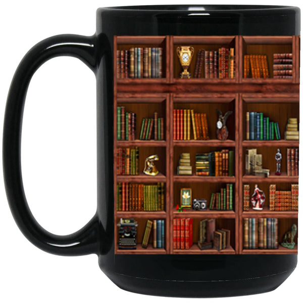 Book Shelf Mug, Library Coffee Mug, Gift For Library Teacher, Reader Mug, Book Lover Gift Idea, Gift For Her, Gift For Him