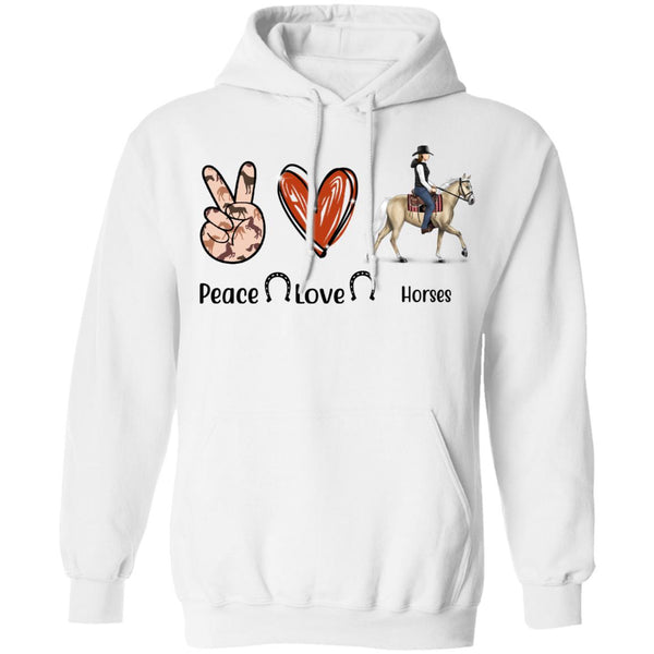 Peace Love Horses Shirts CustomUni